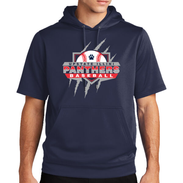 Upstate Illini Panthers - Sport Wick ® Fleece Short Sleeve Hooded Pullover Thumbnail