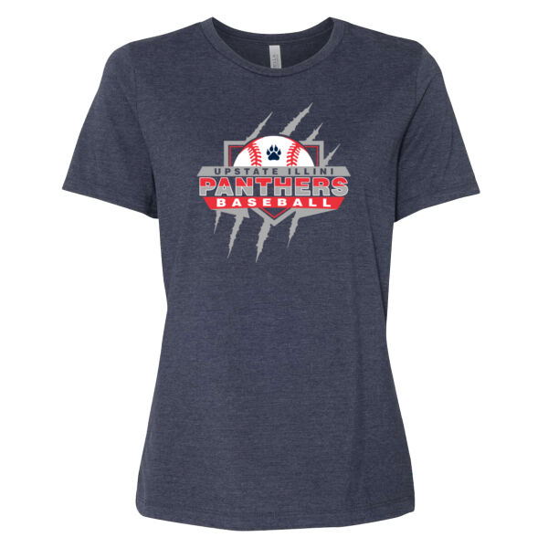 Upstate Illini Panthers - Women’s Relaxed Fit Heather CVC Tee Thumbnail