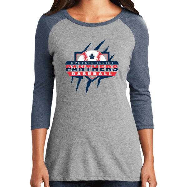 Upstate Illini Panthers - Women's Perfect Tri ® 3/4 Sleeve Raglan Thumbnail
